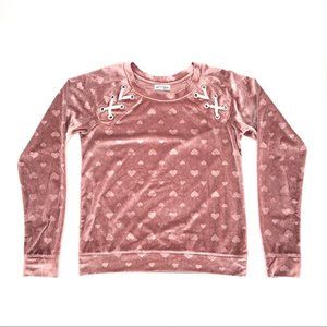 Ten Sixty Sherman Girls Heart Print Sweatshirt